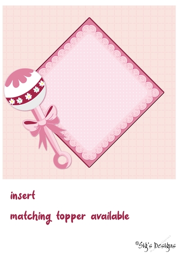 Its a girl Pink Elephant insert
