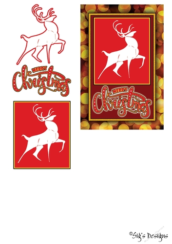 White Buck Merry Christmas