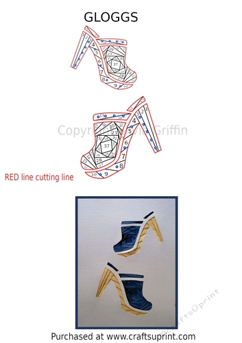 Cloggs with Heels shoe Iris Folding