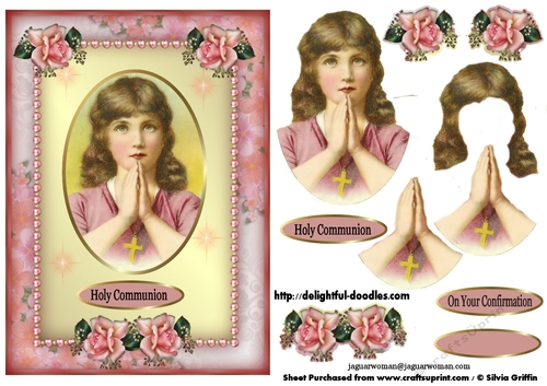 Praying Girl in a Beautiful Frame SBS