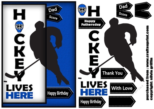Hockey Lives Here Blue 