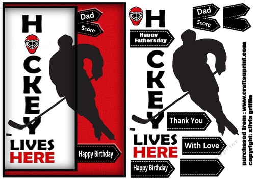 Hockey Lives Here Red