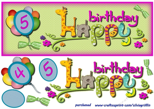 Animal Alpha Girl Birthday DL