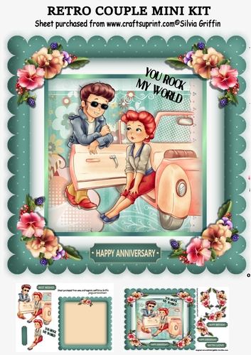 RETRO COUPLE -YOU ROCK MY WORLD MINI KIT