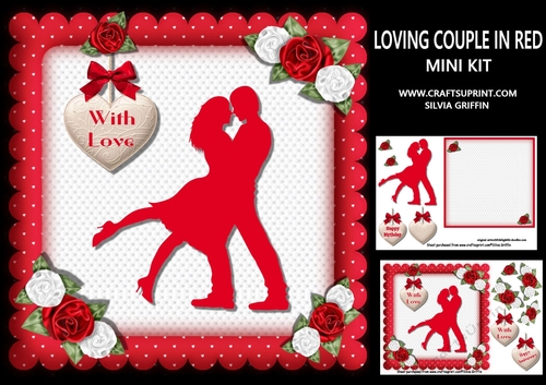 Loving Couple in Red  MINI KIT