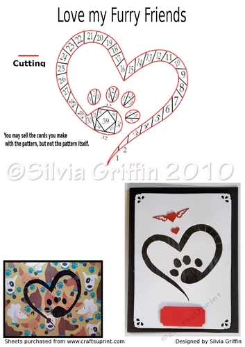 Love My Furry Friends     Iris Folding