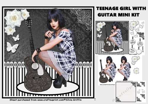 Teen Girl with Guitarre 