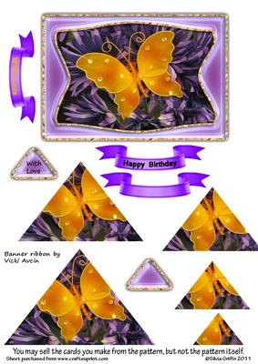 Orange Butterfly Pyramid
