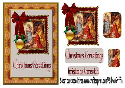 Nativity in a Red Frame Qs