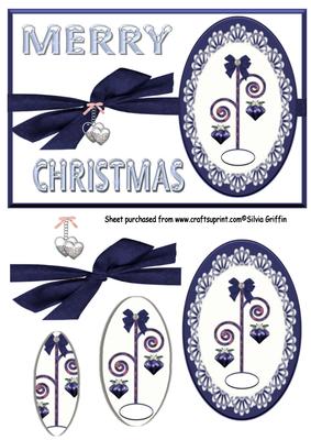 Blue Lace Christmas Decoration Qs