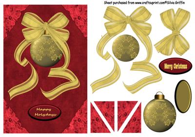Gold Christmas Ornament Qs