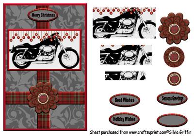 Tartan Motorbike Christmas Qs