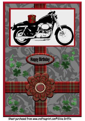 Tartan Motor Bike A4