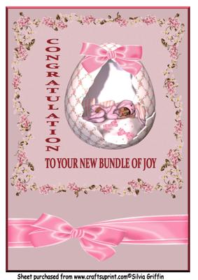 Congratulation to the New Baby Girl A4