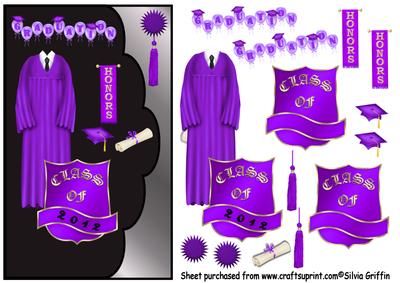 Graduation in Purple Male Qs