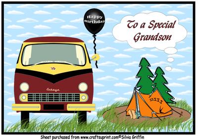 Camper Van and Tent A4