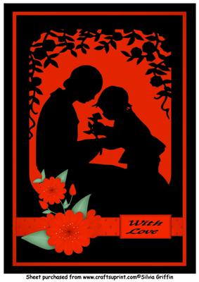 Mother and Child Red A4