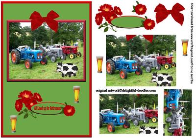 Tractors All Lined Up Retirement Qs