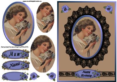 Female Portrait Holding a Cat Qs