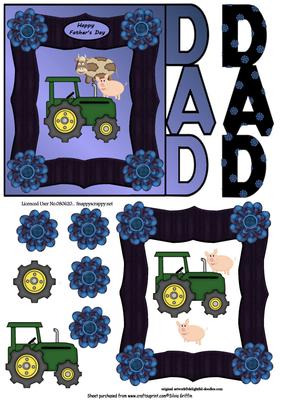 Tractor Over the Edbe Dad Sbs