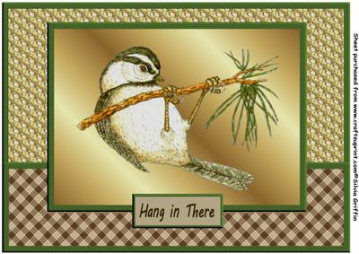 Hang in There - Little Bird A4