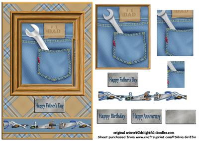 Jeans Pocket with Tools for Dad Qs