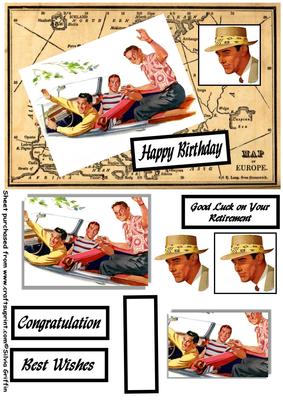 Retro Males in a Car Qs