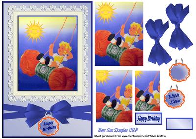 Little Girl on a "yarn Swing" Qs
