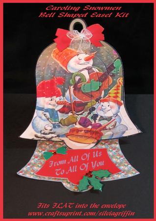 Caroling Snowmen Bell Easel Kit