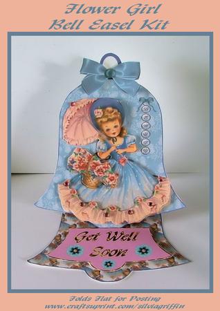 Vintage Flower Girl - Bell Easel Kit
