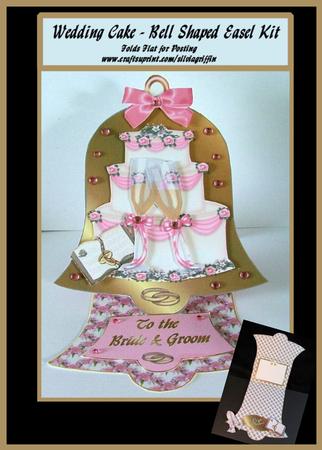 Wedding Cake Bell Easel Card Kit