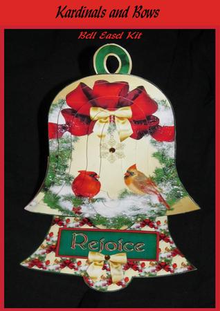 Cardinals and Bows - Bell Easel Kit