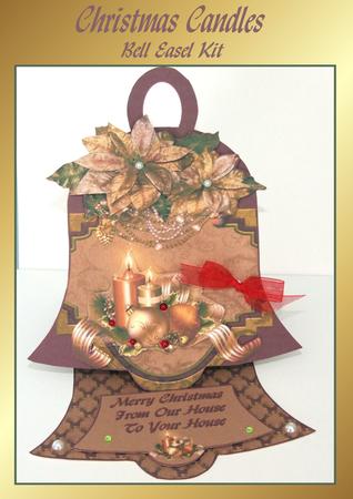 Christmas Candles -bell Easel Kit