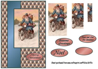 Motorbike Riding Santa Qs