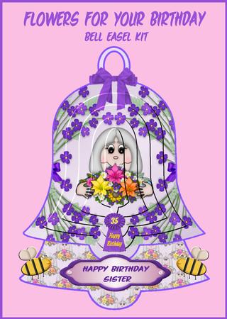 Flowers for Your Birthday Bell Easel Kit
