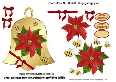 Poinsettia with Bee's Sbs