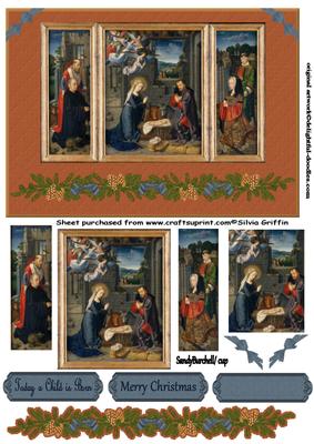 Nativity in Wooden Panel Qs