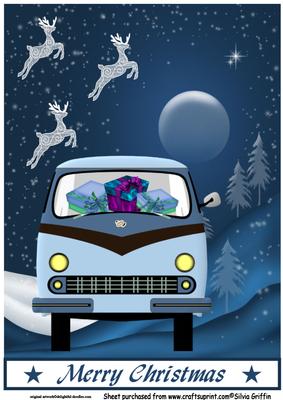 Camper Van Christmas A4