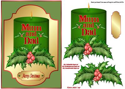For Mum and Dad Candle Sbs