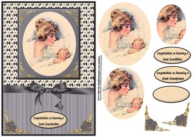 Mother and Child in Grey for Great Grandparents Qs