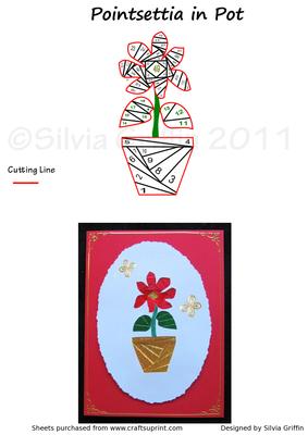 Poinsettia in a Flower Pot