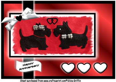 Scottie Dogs in Love A4