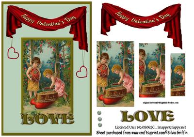 Vintage Valentines Angels Qs