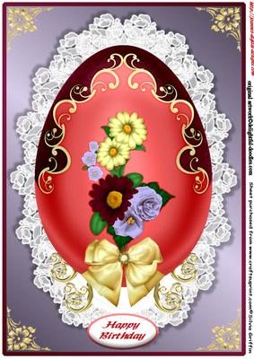 Faberge Egg Birthday A4