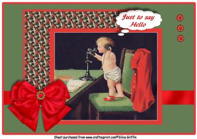 Child Calling to Just to Say Hello  -  A4