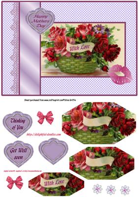 Red Roses in a Basket Qs
