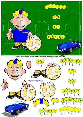 Football Field with Soccer Dude Sbs