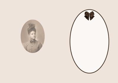 Portrait of a Black Lady and Bow Is