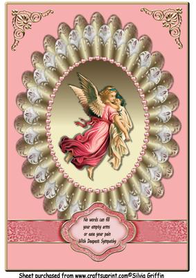 Child Sympathy Angel with Child A4 #4