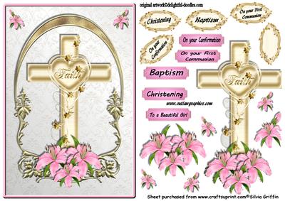 Gold Cross - Girl-religious Celebrarions Sbs